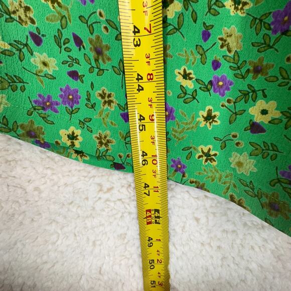 Pudding Shop April Cornell 2000 Maxi Dress 2 Flower Print Sleeveless Cottagecore - Picture 4 of 14